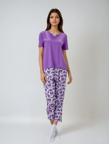 Cat Queen Capri Pajama Set