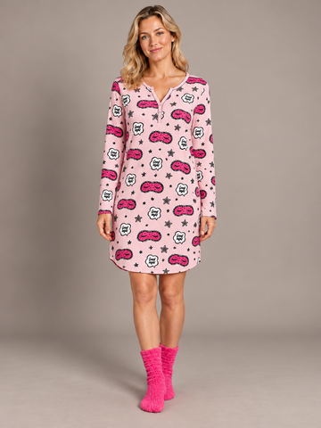 HOLIDAY - 2 PK Good Night Sleepshirt with Chenille Sock