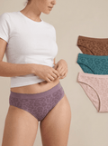 4 PK - Women's Seamless Jacquard Underwear - Leopard Multi - Haute Dreamz