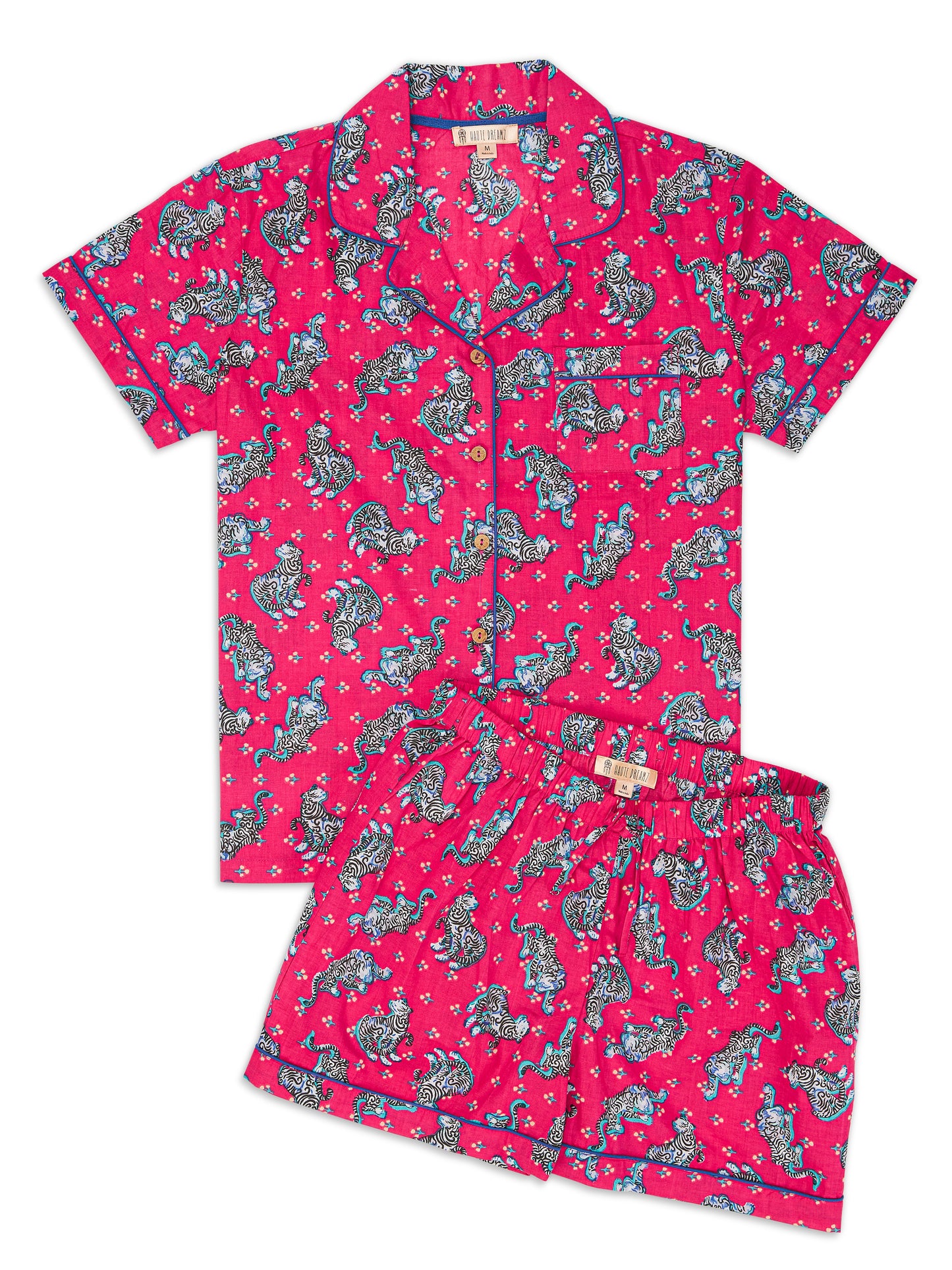 Hot Pink Tiger 100% Cotton PJ Short Set COMING SOON!