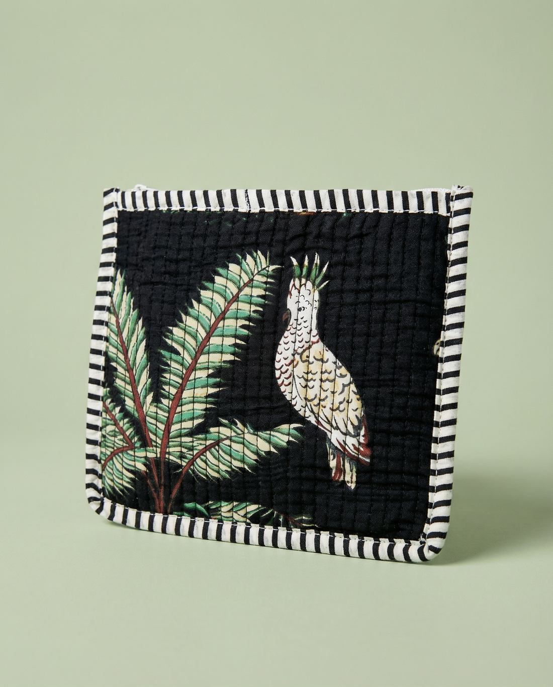 Midnight Jungle Quilted Pouch