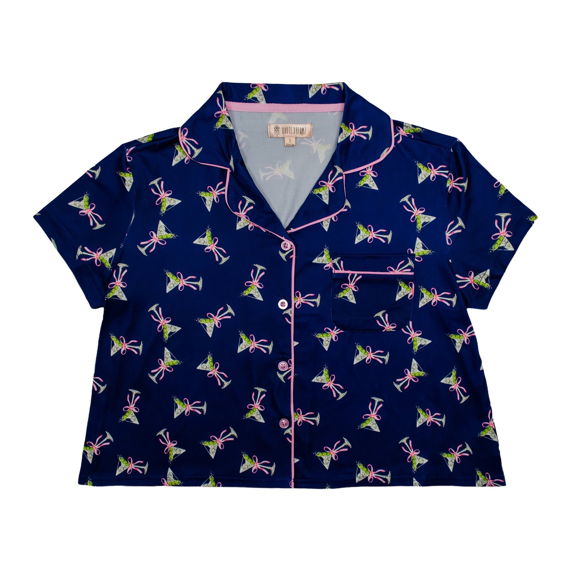 Blue Martini Boxy Notch Collar Set - Haute Dreamz