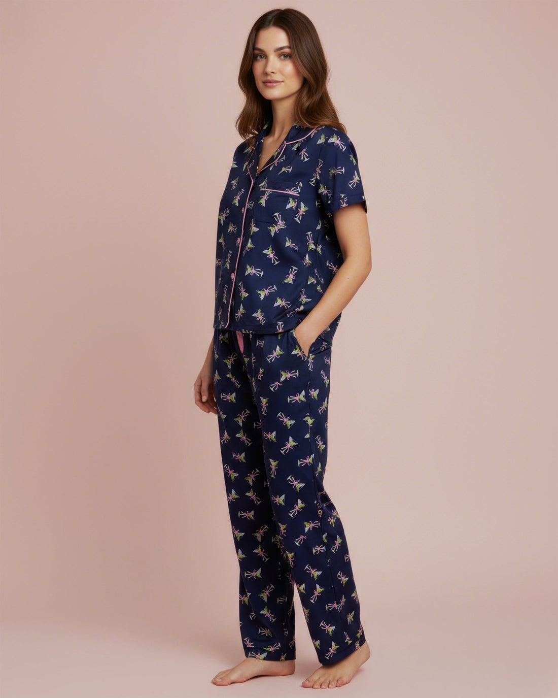 Blue Martini Boxy Notch Collar Set - Haute Dreamz