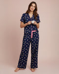 Blue Martini Boxy Notch Collar Set - Haute Dreamz