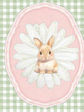 Bunny Flower on Gingham - Short Sleeve Notch Collar Shirt & Short PJ set - Haute Dreamz
