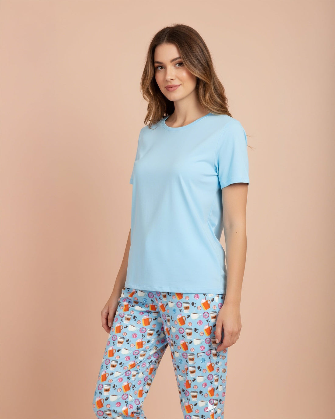 Coffee Donut Lover Pajama Set - Haute Dreamz