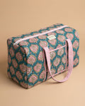 Emerald Petal Quilted Weekender - Haute Dreamz