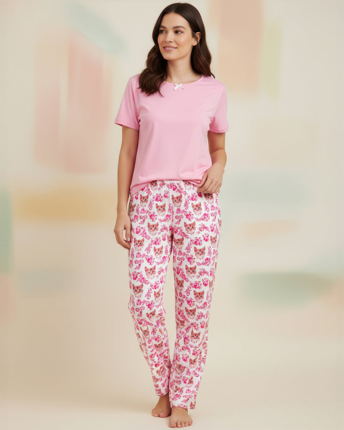 Cat Lover Capri Pajama Set