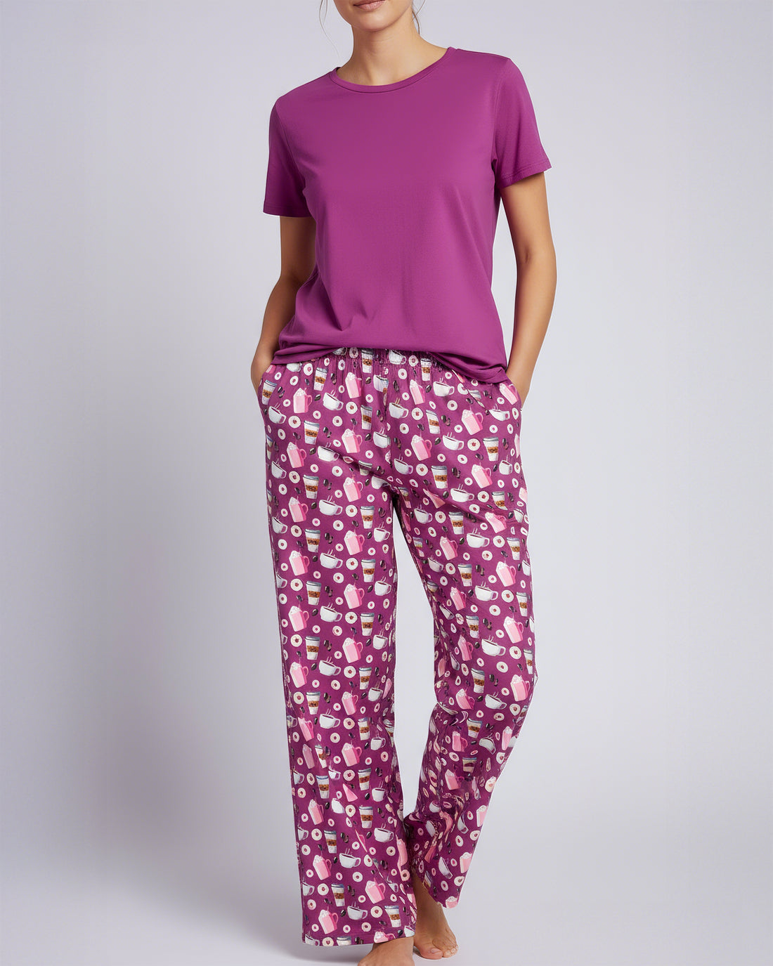 Coffee Donut Lover Pajama Set