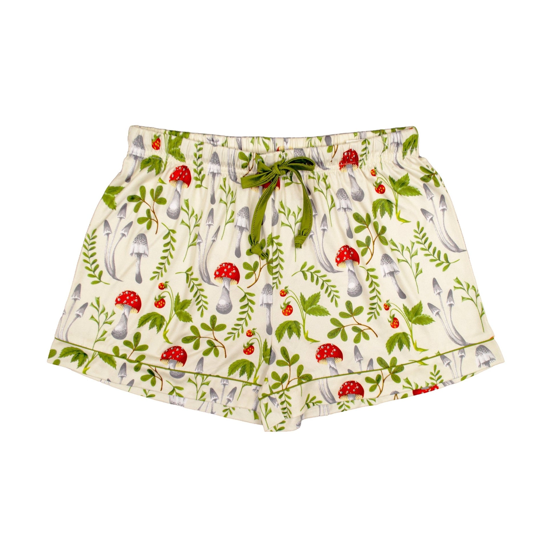 Green Mushroom Notch Collar Short Set - Haute Dreamz