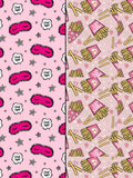 HOLIDAY - 2 PK Fun Printed Shorts with Bonus Scrunchie - Haute Dreamz