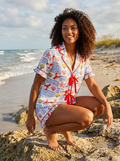 LOBSTER By the Sea - Frilly SS Notch Collar short set - Haute Dreamz