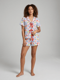 LOBSTER By the Sea - Frilly SS Notch Collar short set - Haute Dreamz