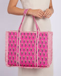 Pink Floral Quilted Tote Bag - Haute Dreamz