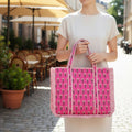 Pink Floral Quilted Tote Bag - Haute Dreamz