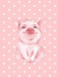 Pink Piglets - 2-Piece Notch PJ Set Side Slit  - Haute Dreamz