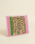 Pink Tiger Stripe Quilted Pouch - Haute Dreamz
