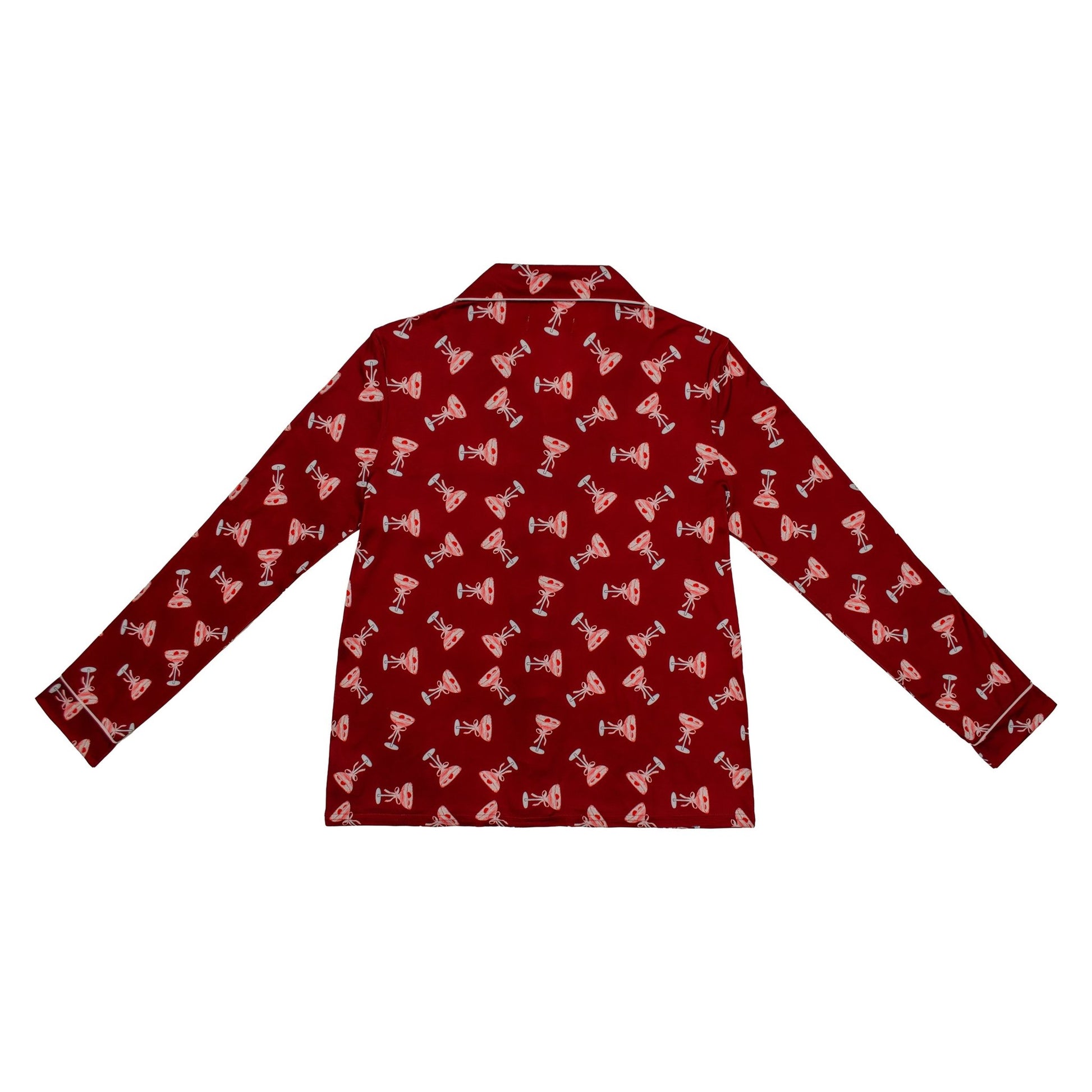 Red Cosmo Notch Collar Set - Haute Dreamz