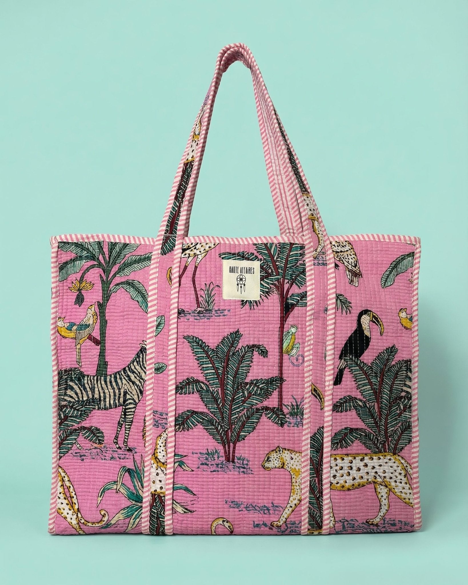 Savanna Pink Quilted Tote Bag - Haute Dreamz