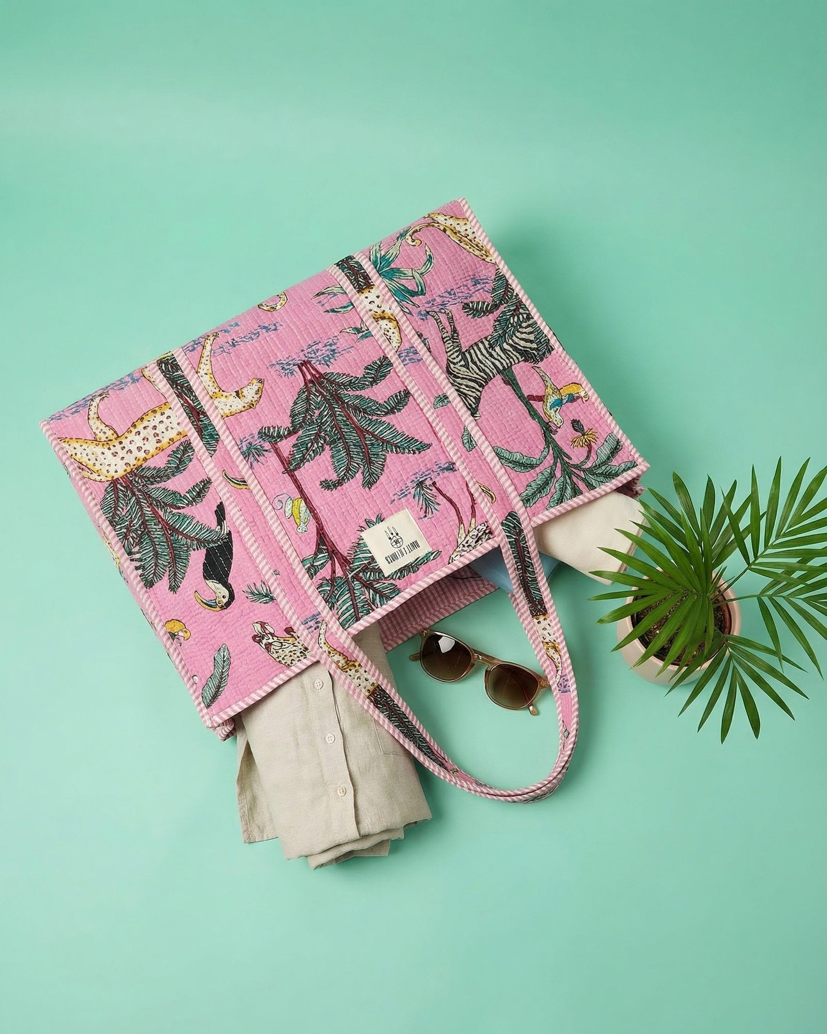 Savanna Pink Quilted Tote Bag - Haute Dreamz