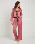 Striped Boxy Collar Tie Top & Boxer Set - Haute Dreamz