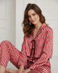 Striped Boxy Collar Tie Top & Boxer Set - Haute Dreamz
