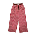 Striped Boxy Collar Tie Top & Boxer Set - Haute Dreamz