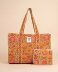 Sunset Bloom Quilted Pouch - Haute Dreamz
