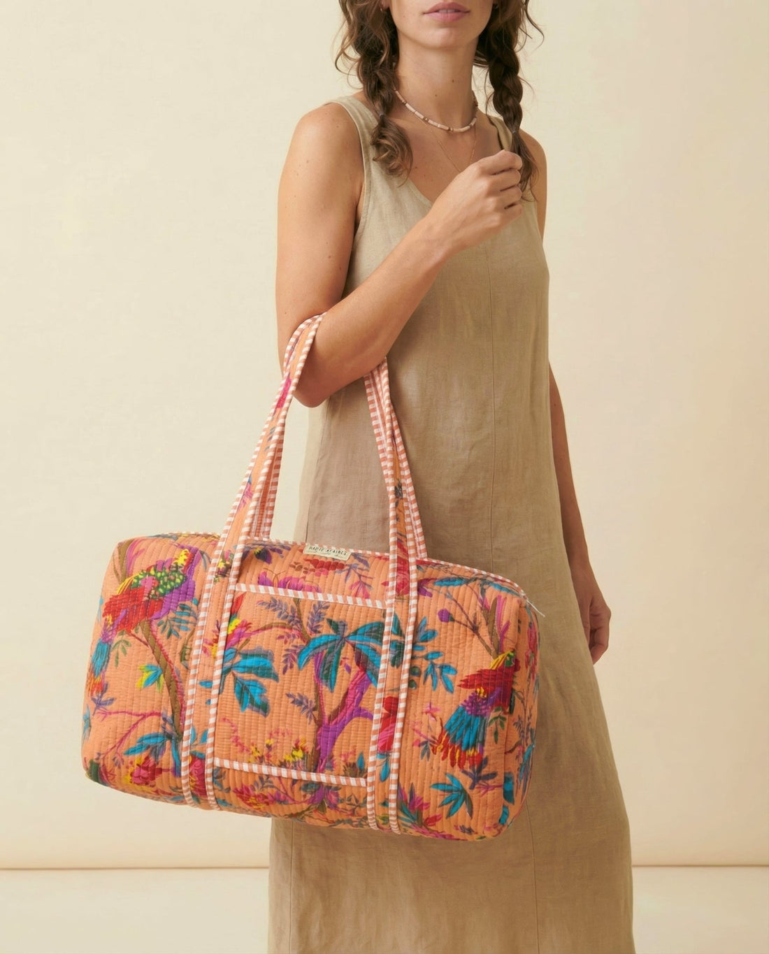 Sunset Parrot Quilted Weekender - Haute Dreamz