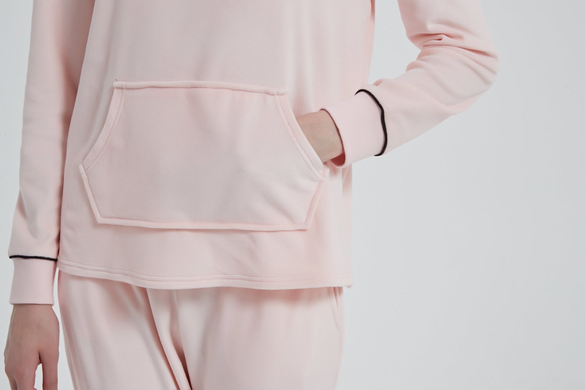 Velour Plush Jogger PJ Set with Socks - Haute Dreamz