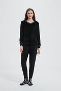 Velour Plush Jogger PJ Set with Socks - Haute Dreamz