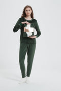 Velour Plush Jogger PJ Set with Socks - Haute Dreamz