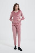 Velour Plush Jogger PJ Set with Socks - Haute Dreamz